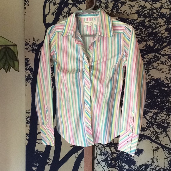 tommy hilfiger candy stripe shirt